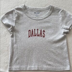 John Galt/Brandy Melville Dallas Cropped Tee